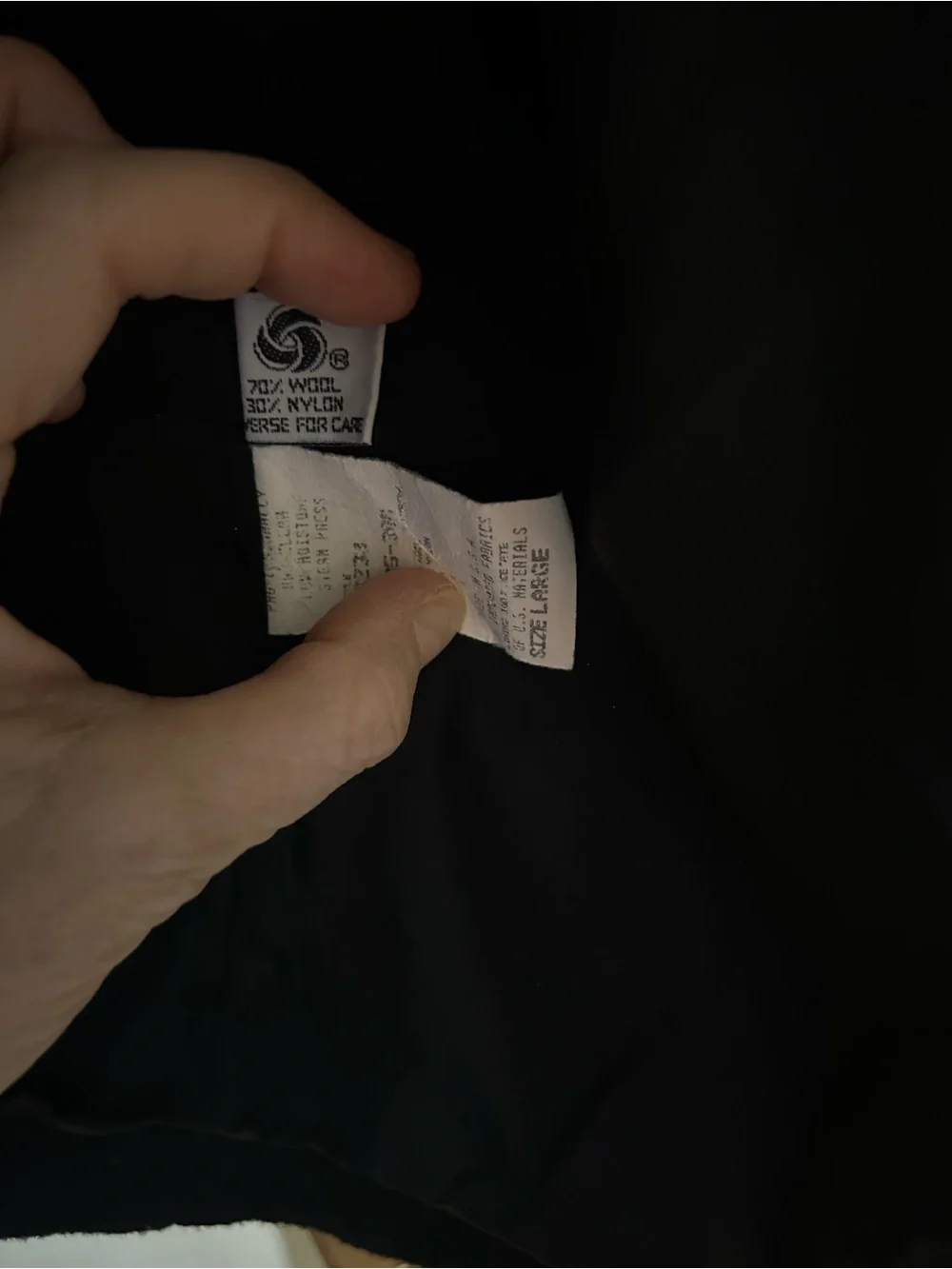 Men's Wool Black Single-Button Blazer